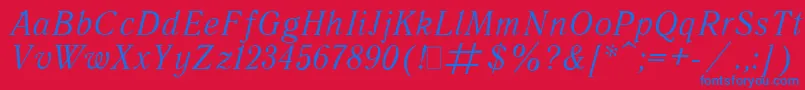 fuente QuantAntiquaItalic.001.001 – Fuentes Azules Sobre Fondo Rojo