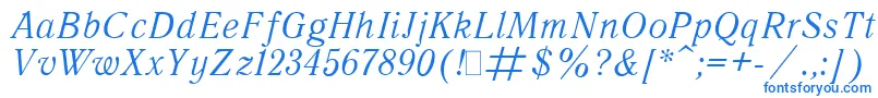 QuantAntiquaItalic.001.001-Schriftart – Blaue Schriften