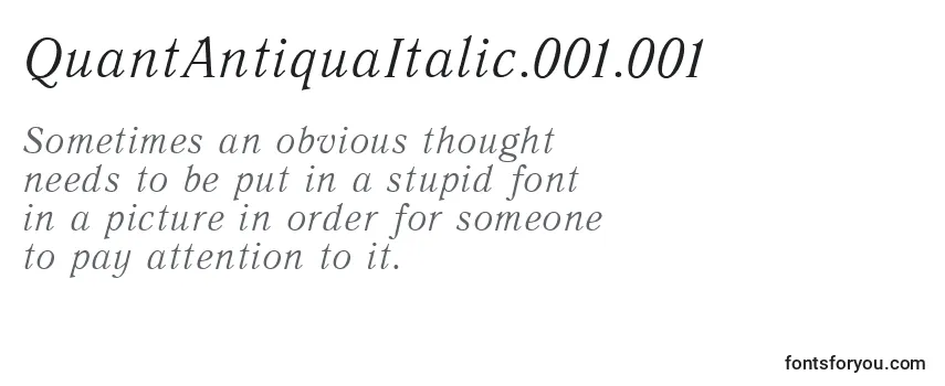 QuantAntiquaItalic.001.001 Font