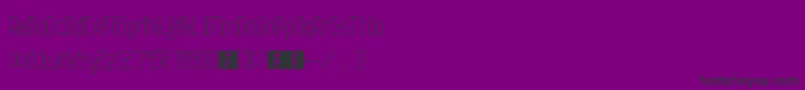 Шрифт Numbat – чёрные шрифты на фиолетовом фоне