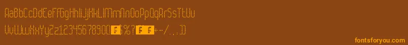 Numbat Font – Orange Fonts on Brown Background