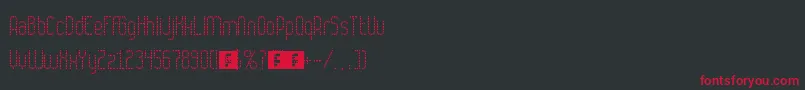 Numbat Font – Red Fonts on Black Background