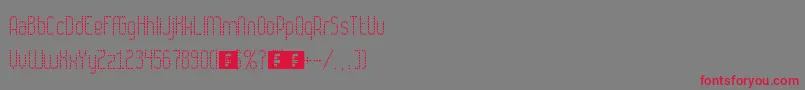 Numbat Font – Red Fonts on Gray Background