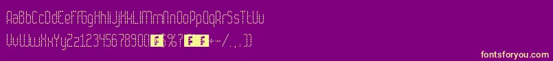 Numbat Font – Yellow Fonts on Purple Background