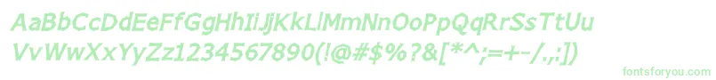 Chizzo Font – Green Fonts on White Background