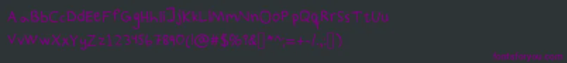 PaddisHandwritten Font – Purple Fonts on Black Background