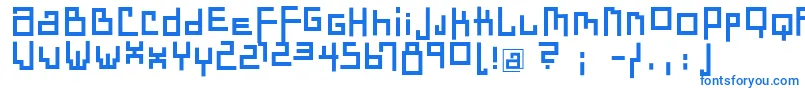 フォントDadastracesBold – 白い背景に青い文字