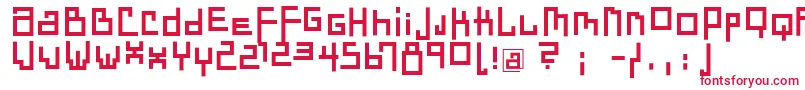 DadastracesBold Font – Red Fonts on White Background