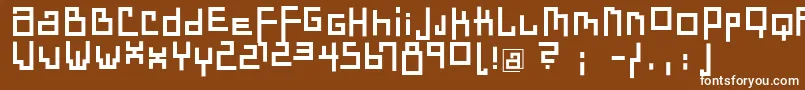 Шрифт DadastracesBold – белые шрифты на коричневом фоне