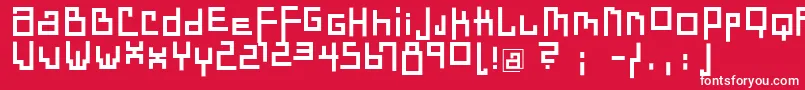 DadastracesBold Font – White Fonts on Red Background