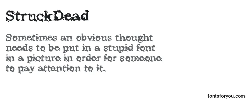 StruckDead-fontti