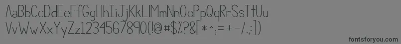 Kgcompassionsimple Font – Black Fonts on Gray Background