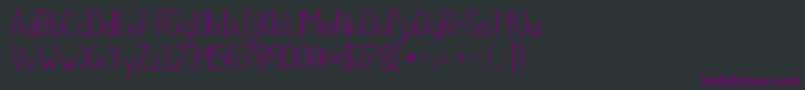Kgcompassionsimple Font – Purple Fonts on Black Background