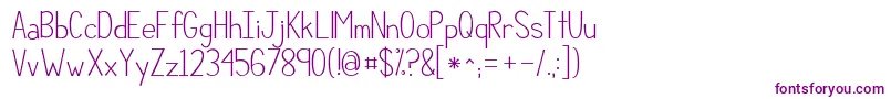 Kgcompassionsimple-Schriftart – Violette Schriften