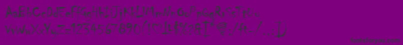 ChillerLet Font – Black Fonts on Purple Background