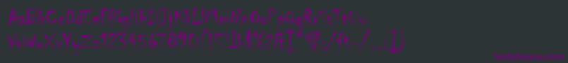 ChillerLet Font – Purple Fonts on Black Background