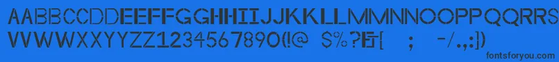 Byzantineempire Font – Black Fonts on Blue Background