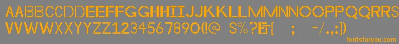 Byzantineempire Font – Orange Fonts on Gray Background