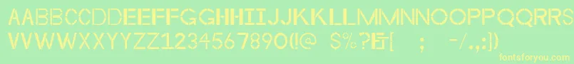 Byzantineempire Font – Yellow Fonts on Green Background