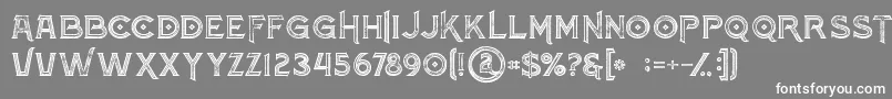 Atlantisinlinegrunge Font – White Fonts on Gray Background
