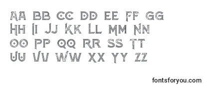 Шрифт Atlantisinlinegrunge