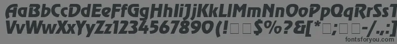 Czcionka Agrev4 – czarne czcionki na szarym tle