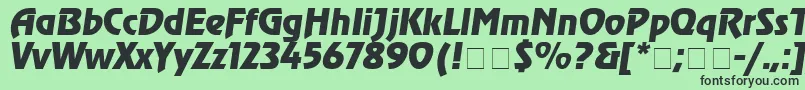 Agrev4 Font – Black Fonts on Green Background