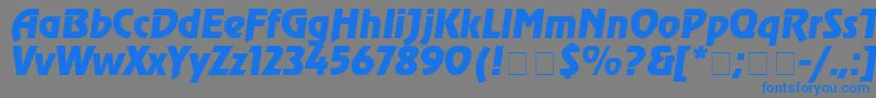 Agrev4 Font – Blue Fonts on Gray Background