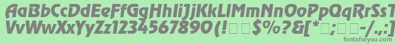 Agrev4 Font – Gray Fonts on Green Background