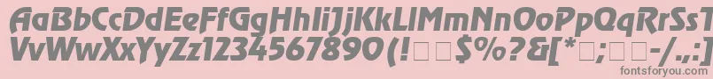 Agrev4 Font – Gray Fonts on Pink Background