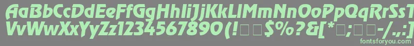 Agrev4 Font – Green Fonts on Gray Background