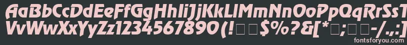 Agrev4 Font – Pink Fonts on Black Background