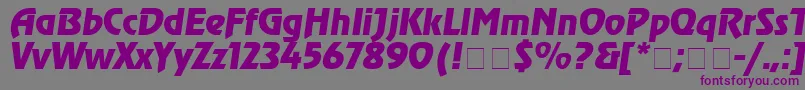 Шрифт Agrev4 – фиолетовые шрифты на сером фоне