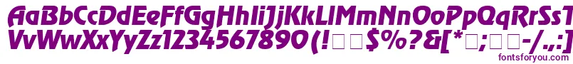 Agrev4 Font – Purple Fonts on White Background