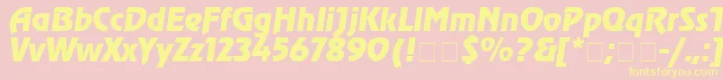 Agrev4 Font – Yellow Fonts on Pink Background