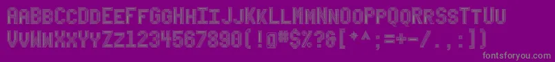 Bevelsadvocatemono Font – Gray Fonts on Purple Background