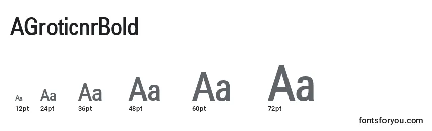 AGroticnrBold Font Sizes