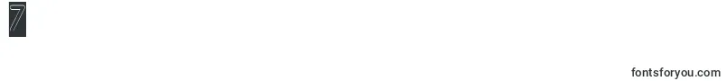 GitchgitchHollowInverse Font – Fonts for Digit 7