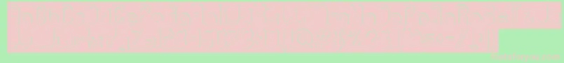 GitchgitchHollowInverse Font – Pink Fonts on Green Background