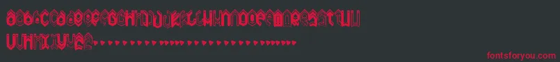 Dreamy Font – Red Fonts on Black Background