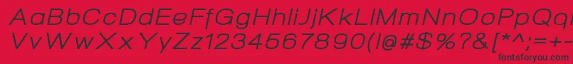 NeogramItalicextd Font – Black Fonts on Red Background