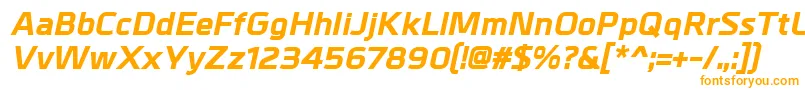 Шрифт MetrikExtrabolditalic – оранжевые шрифты
