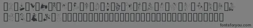 Dancer Font – Black Fonts on Gray Background