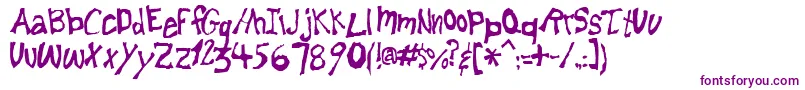 Lemonheads Font – Purple Fonts on White Background