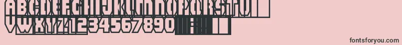 MadGrooveClean Font – Black Fonts on Pink Background