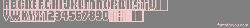 MadGrooveClean Font – Pink Fonts on Gray Background