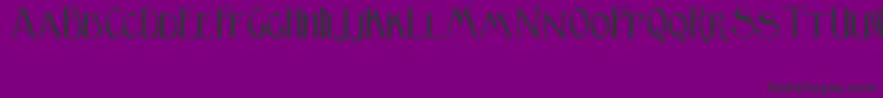 フォントBirminghamSansSerif – 紫の背景に黒い文字