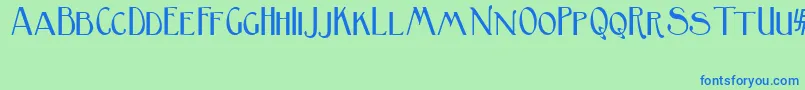 BirminghamSansSerif Font – Blue Fonts on Green Background