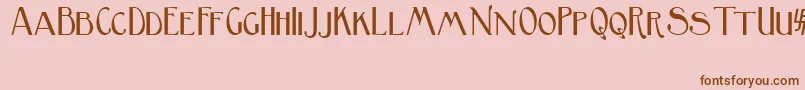 BirminghamSansSerif Font – Brown Fonts on Pink Background