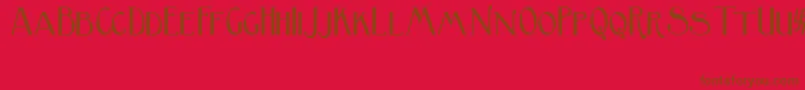 BirminghamSansSerif Font – Brown Fonts on Red Background